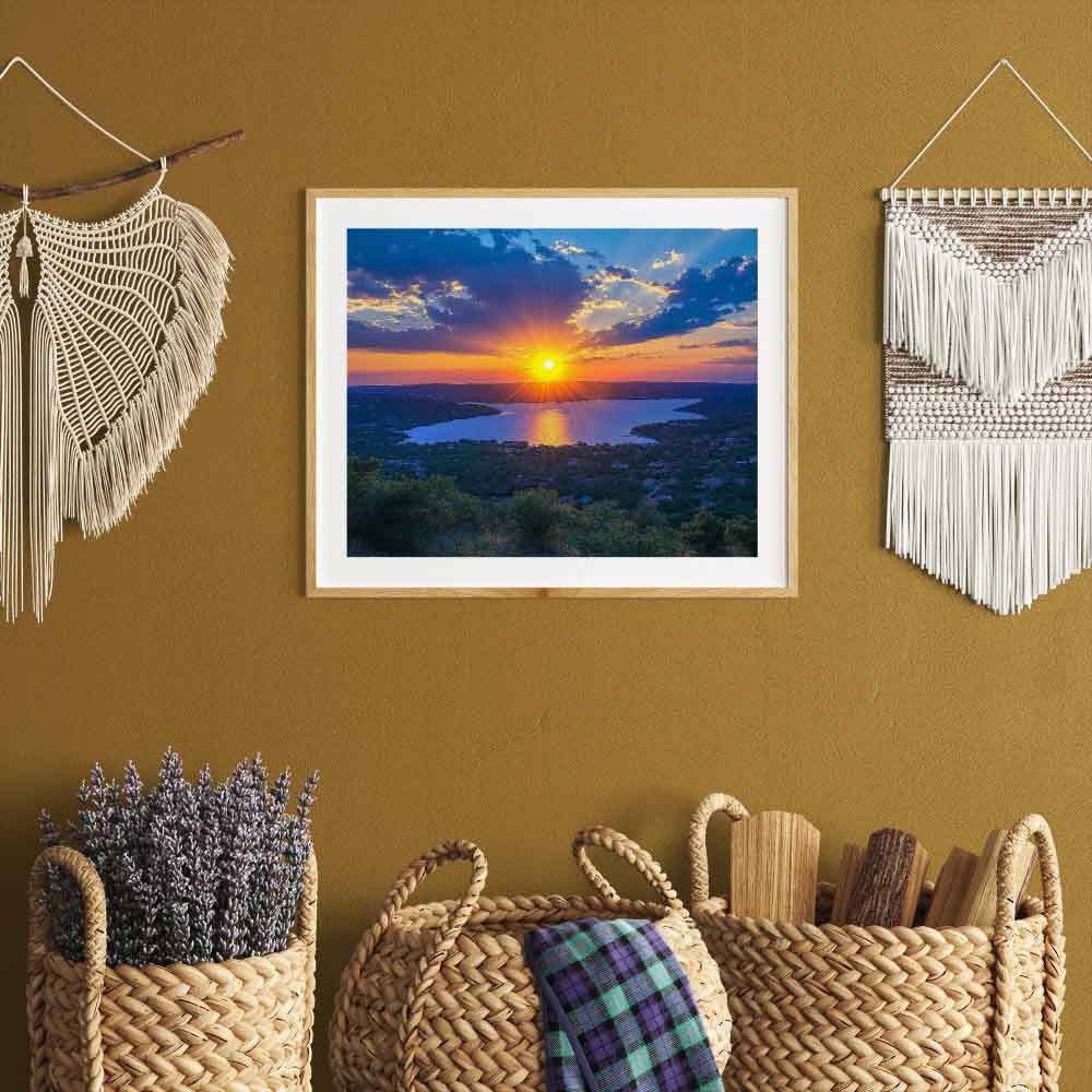 Lake Travis Texas Purple Sunset