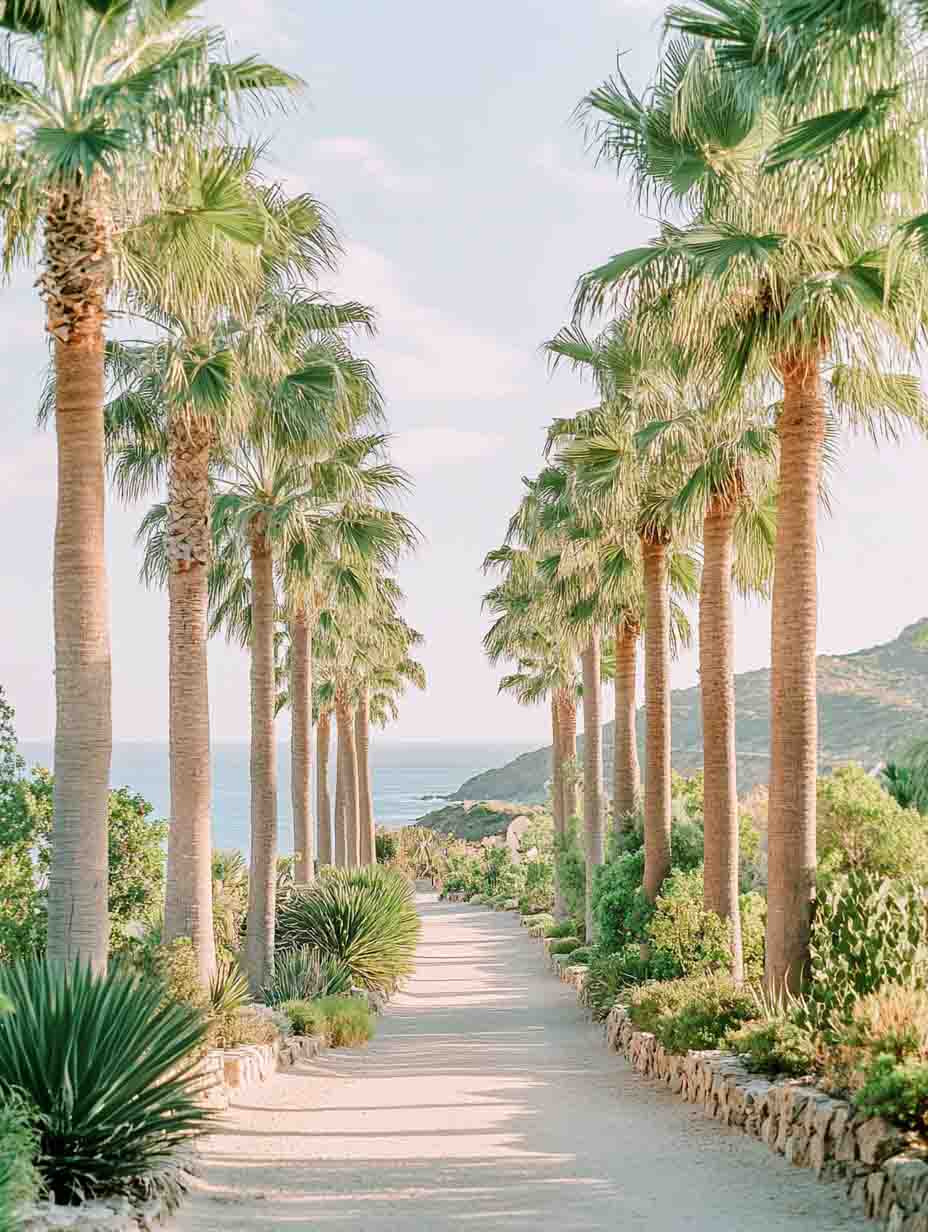 Palm Tree Lined Walk