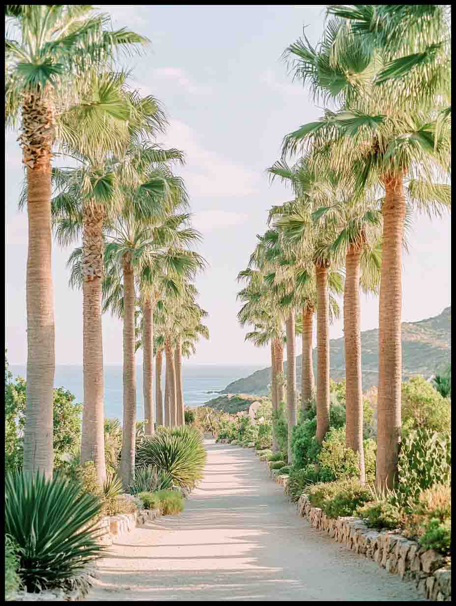 Palm Tree Lined Walk