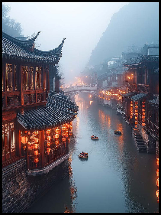 Misty River in China